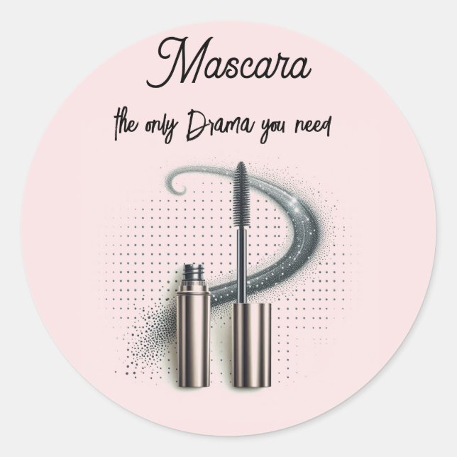 Pegatina audaz Mascara Tube y Wand (Anverso)