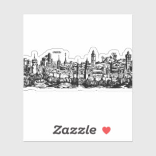 Pegatina Augsburgo capital alemana de Suabia