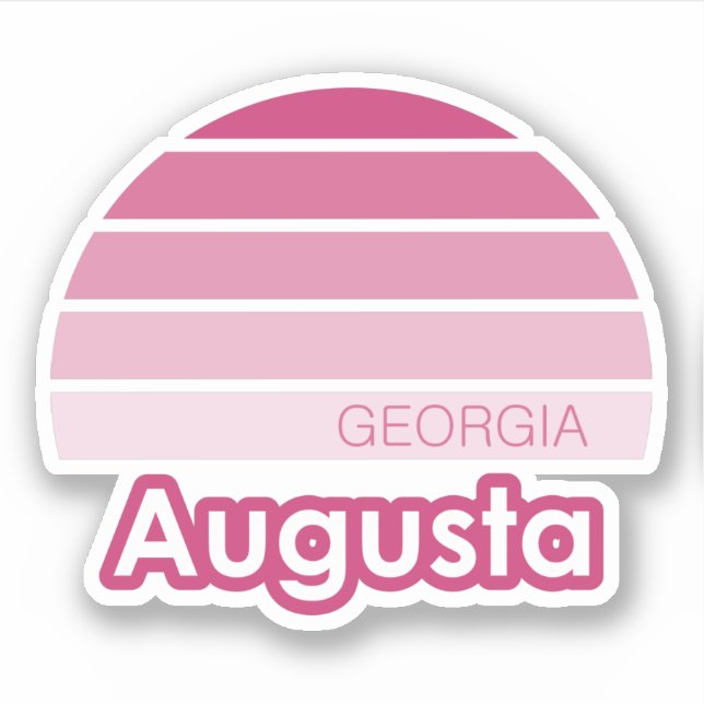 Pegatina Augusta Georgia (Anverso)