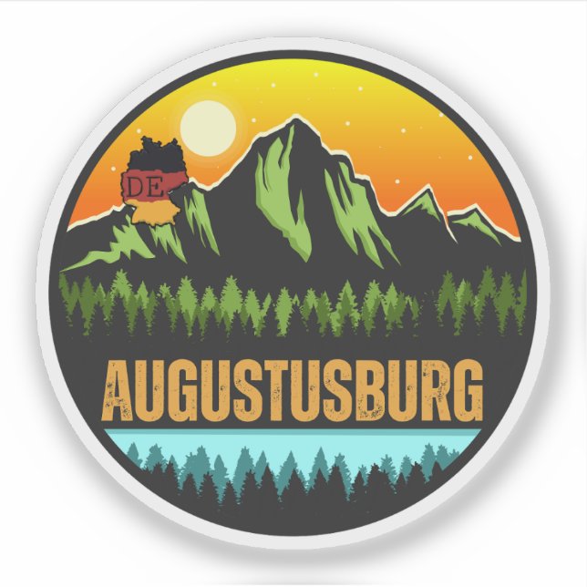 Pegatina Augustusburg, Alemania (Anverso)