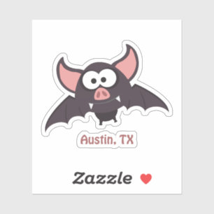 Pegatina Austin Texas Bat, un Personalizado gracioso