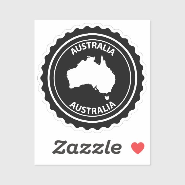 Pegatina Australia (Hoja)