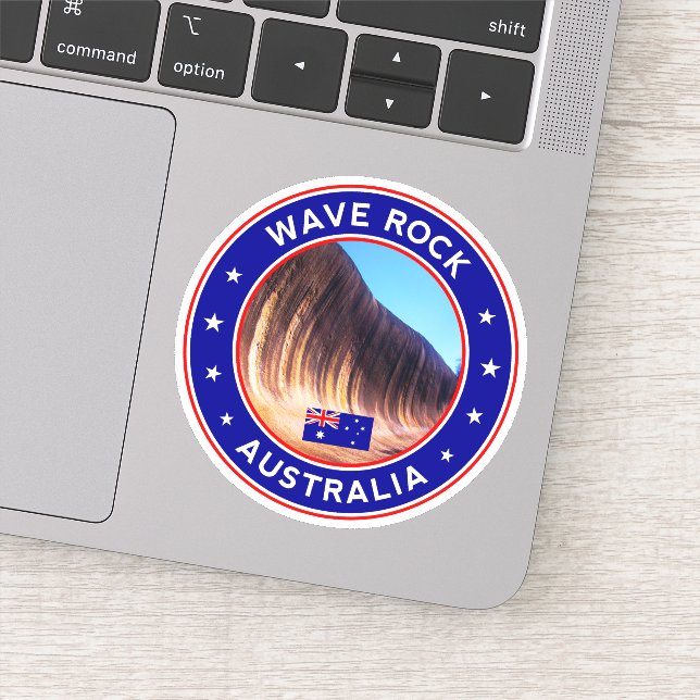 Pegatina Australia, Hyden, Wave Rock (Detalle)