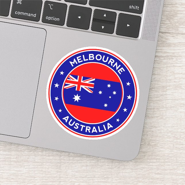 Pegatina Australia, Melbourne (Detalle)