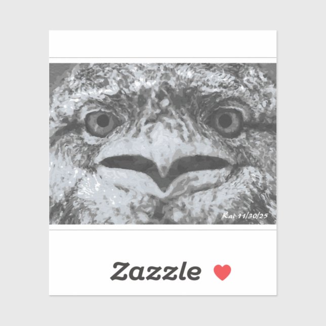 Pegatina Australian Wildlife, Nature's Curmudgeon, Animal (Hoja)