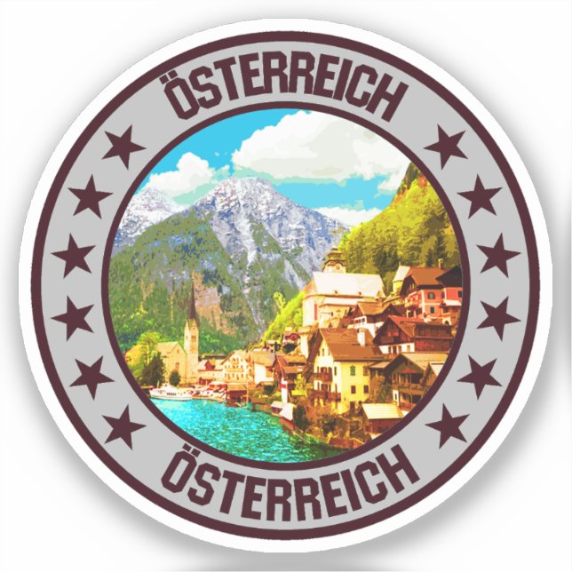 Pegatina Austria (Anverso)