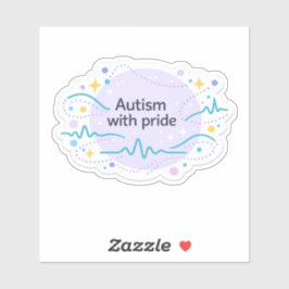 Pegatina Autism Awareness | With Pride Vinyl Sticker 