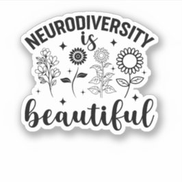 Pegatina Autism Wildflower, ADHD, profesor especial