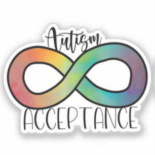 Pegatina Autismo Conciencia Neurodiversidad Símbolo de acep