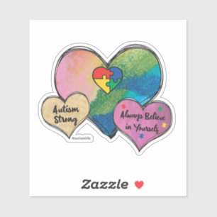 Pegatina Autismo fuerte