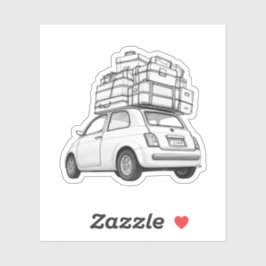 Pegatina Auto del Fiat Blanco