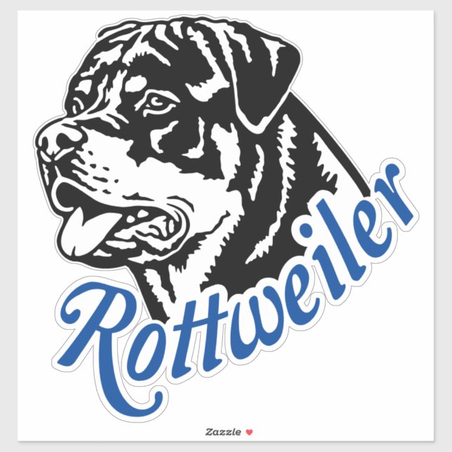 Pegatina Autoaufkleber Aufkleber Rottweiler Rüde Kopf (Hoja)