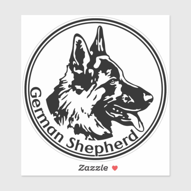 Pegatina Autoaufkleber German Shepherd (Hoja)
