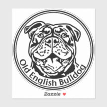 Autoaufkleber Old english Bulldog OEB