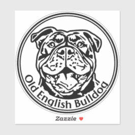 Pegatina Autoaufkleber Old english Bulldog OEB