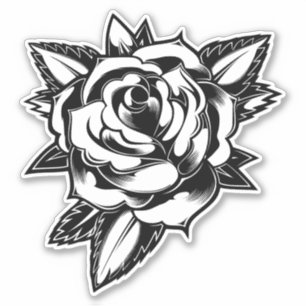 Pegatina Autoexpresión en auge: tatuaje Rosa