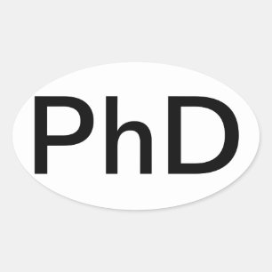 Pegatina automático de grado de doctorado
