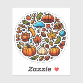 Pegatina Autumn Mood: Happy Season / Fall Sticker #1