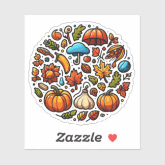 Pegatina Autumn Mood: Happy Season / Fall Sticker #1
