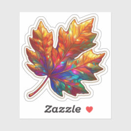 Pegatina Autumn Mood: Happy Season / Leaf Sticker #17