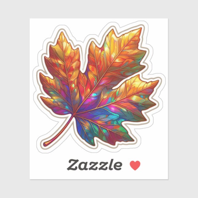 Pegatina Autumn Mood: Happy Season / Leaf Sticker #17 (Hoja)