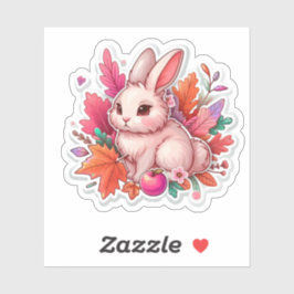 Pegatina Autumn Mood: Happy Season / Pink Bunny Sticker #16