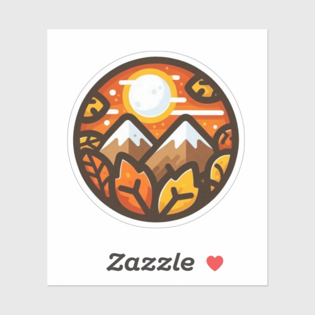 Pegatina Autumn Mood: Happy Season / Sticker #8 (Hoja)