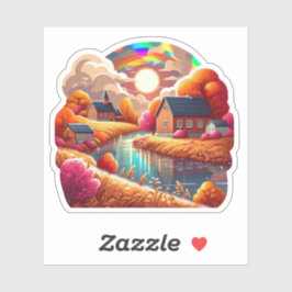 Pegatina Autumn Mood: Happy Season / Village Sticker #1