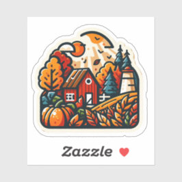Pegatina Autumn Mood: Happy Season / Village Sticker #13