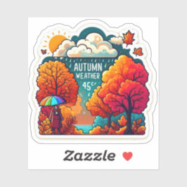 Pegatina Autumn Mood: Happy Season / Weather Sticker #15