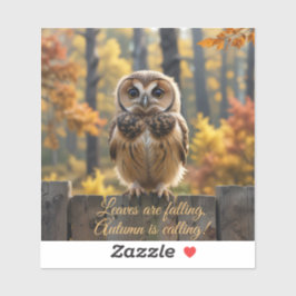Pegatina Autumn Owl