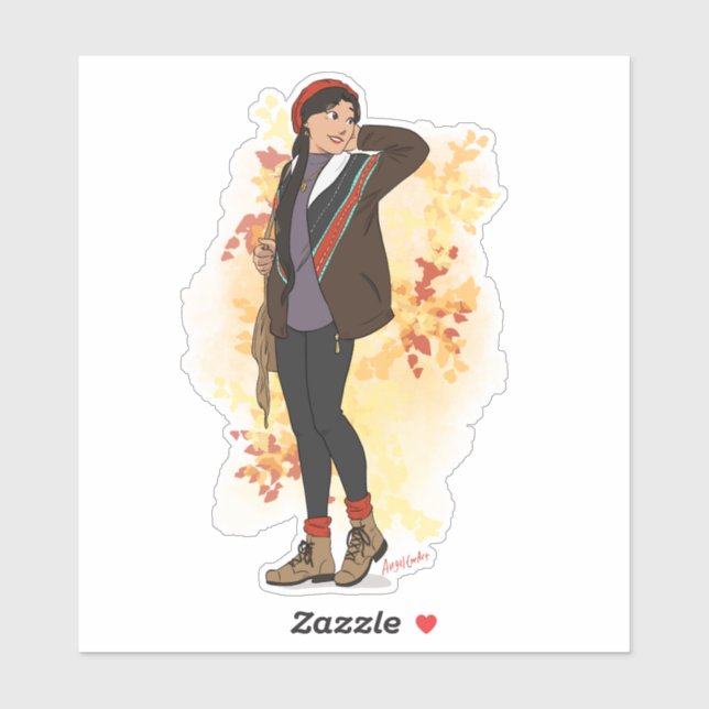 Pegatina Autumn Willow - Bjornstad A&C (Hoja)