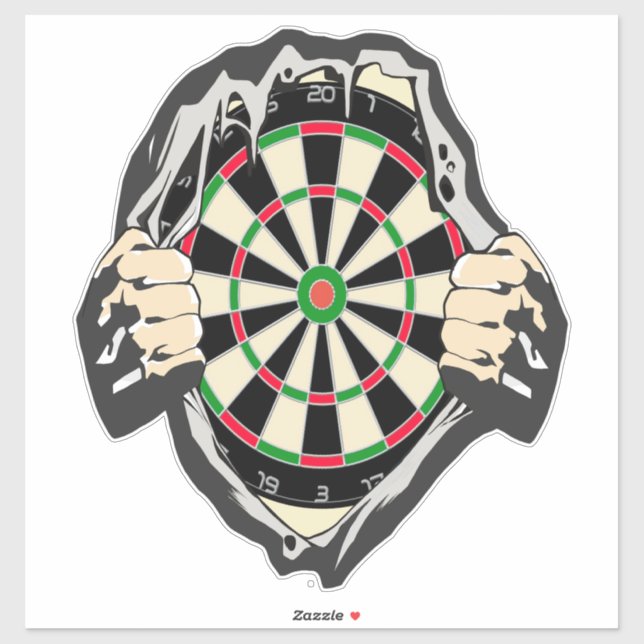 Pegatina Avance hacia el Bullseye - Ultimate Dartboard (Hoja)