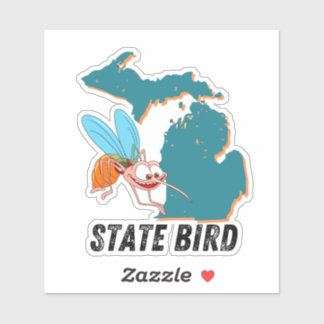 Pegatina Ave del estado de Michigan - Decoración de un coch