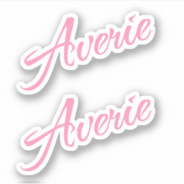 Pegatina Averie name x2 (Anverso)