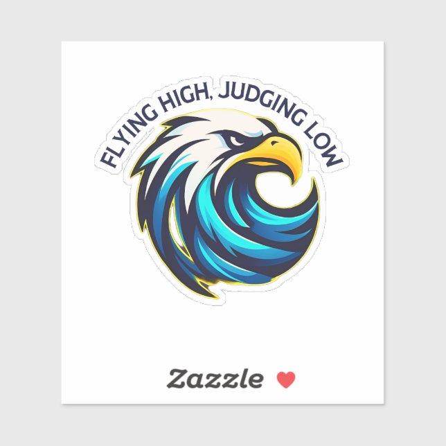 Pegatina Aves águilas (Hoja)