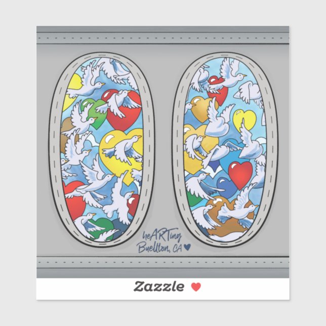 Pegatina - Aves para amar (Hoja)