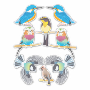 Pegatina Aves Personalizados Naturaleza animal predilecta