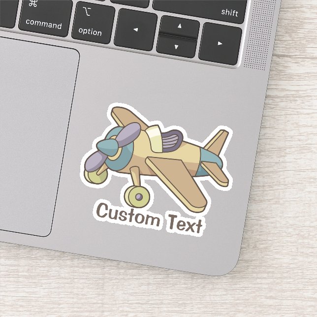 Pegatina Avión de juguete (Detalle)