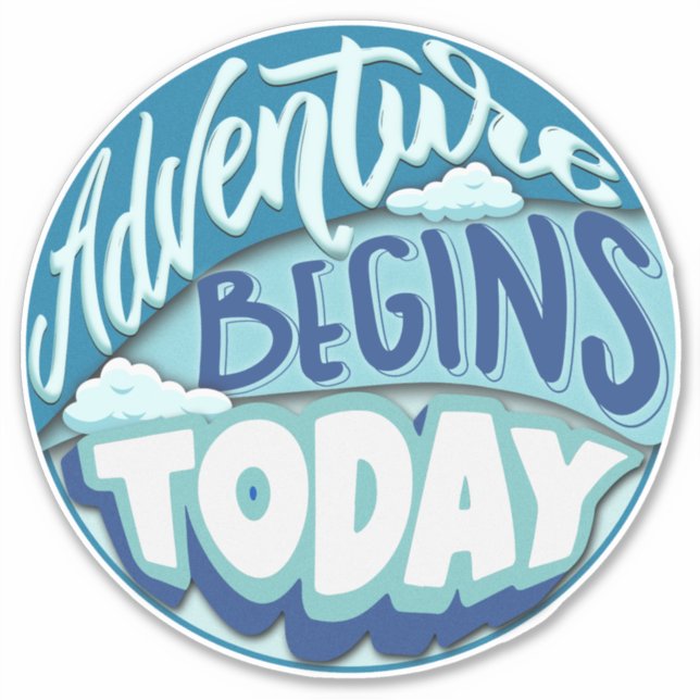 Pegatina Avión de papel | La aventura comienza con el vinil (Anverso)