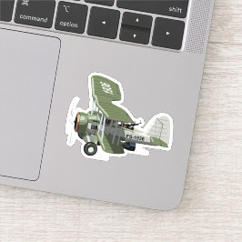 Pegatina avión retro personalizado