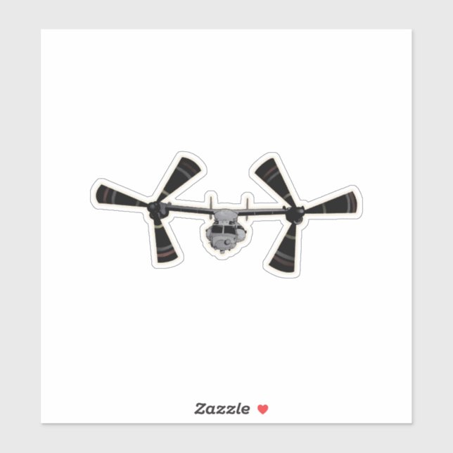 Pegatina Aviones CV-22, Osprey, rotor inclinado (Hoja)