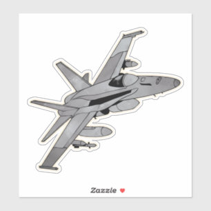 Pegatina Aviones de avioneta F-18, aviones de combate multi