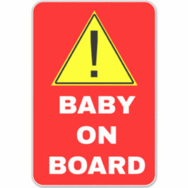 Pegatina Aviso al bebé a bordo del coche