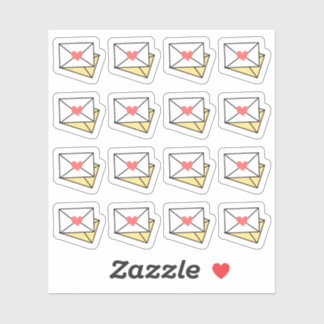 Pegatina Aviso de envío de envío de mensajes de correo feli