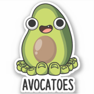 Pegatina Avoca-toes Chistes Divertidos de Aguacate 