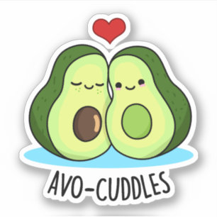 Pegatina Avocudelas Funny Aguacate Pareja Pun