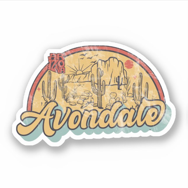 Pegatina Avondale, Arizona (Anverso)