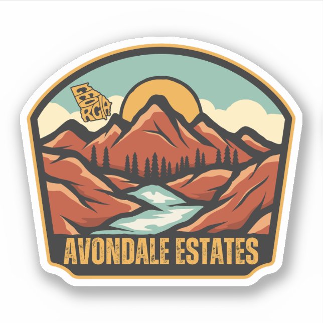 Pegatina Avondale Estates, Georgia (Anverso)