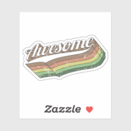 Pegatina Awesome Retro